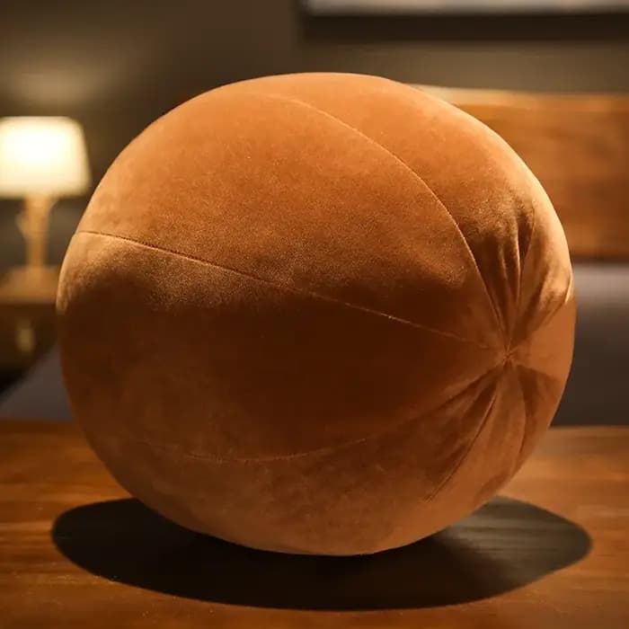 Coussin Boule Ronde en Velours de Style Nordique, Pouf de Siège en Peluche, Décor de Canapé de Chambre, Coussin Boule Douce, Heart de Taille et de Dos