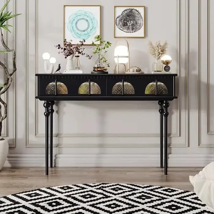 Table d'angle de luxe moderne salon Design Vintage Style Console Tables entrée Simple