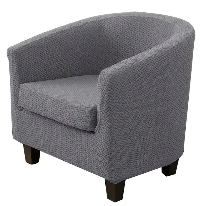 2 pièces/ensemble housse de chaise de Club extensible couleur unie