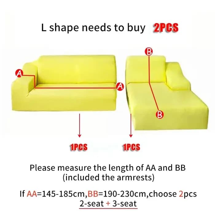 Juste extensible pour canapé et fauteuil