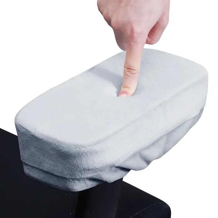 Housses d'accoudoir de chaise de bureau pour coudes et avant-bras, ensemble de 2 pièces en velours é