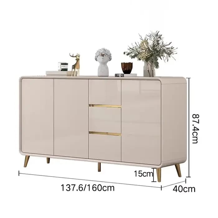 Organiseur de fichiers blanc Glamour, armoire blanche, armoires de salon, commode pour chambre à coucher, commode esthétique, commode Kast