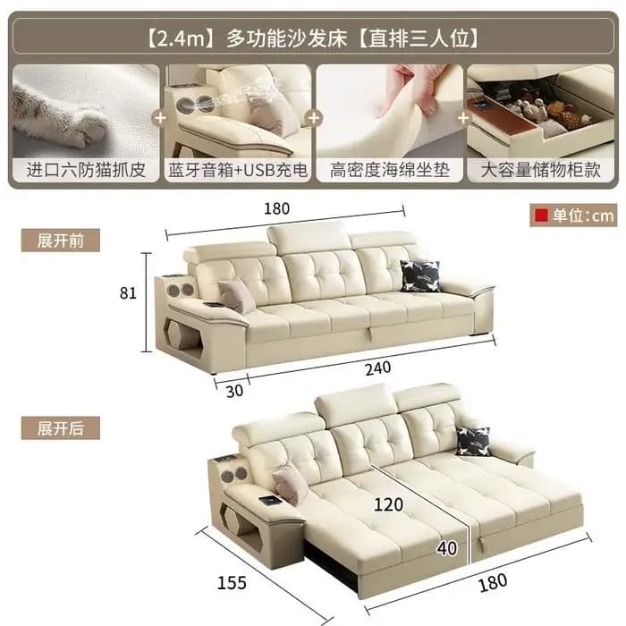 Accoudoir adultes canapé rangement sol concepteur appartement salon canapé coussin minimaliste Muebl