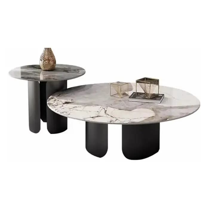 Table Basse moderne jeux debout salle à manger Tables basses rondes Design Simple