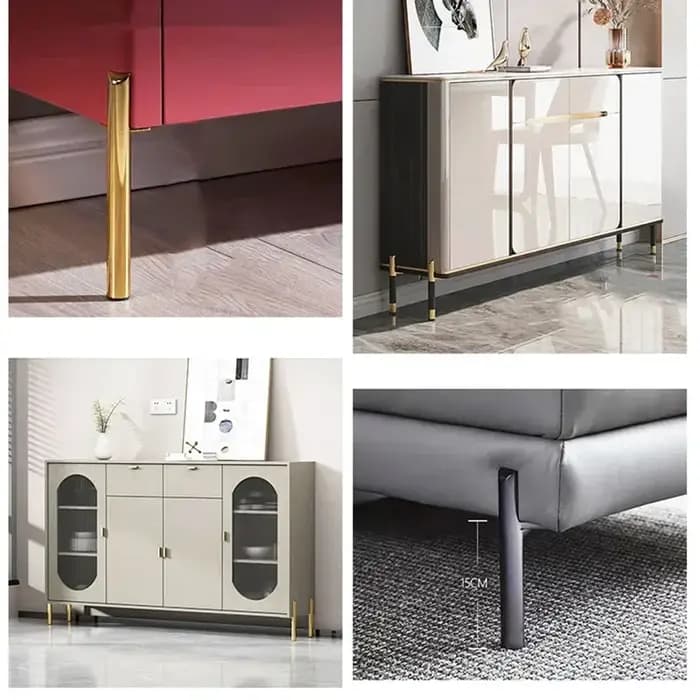 1 pièces 13/15/18/20cm pieds pour meubles en métal canapé meuble TV