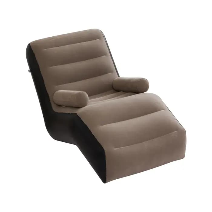 1PC Canapé gonflable en forme de S, fauteuil inclinable, chaise longue portable pour intérieur, exté