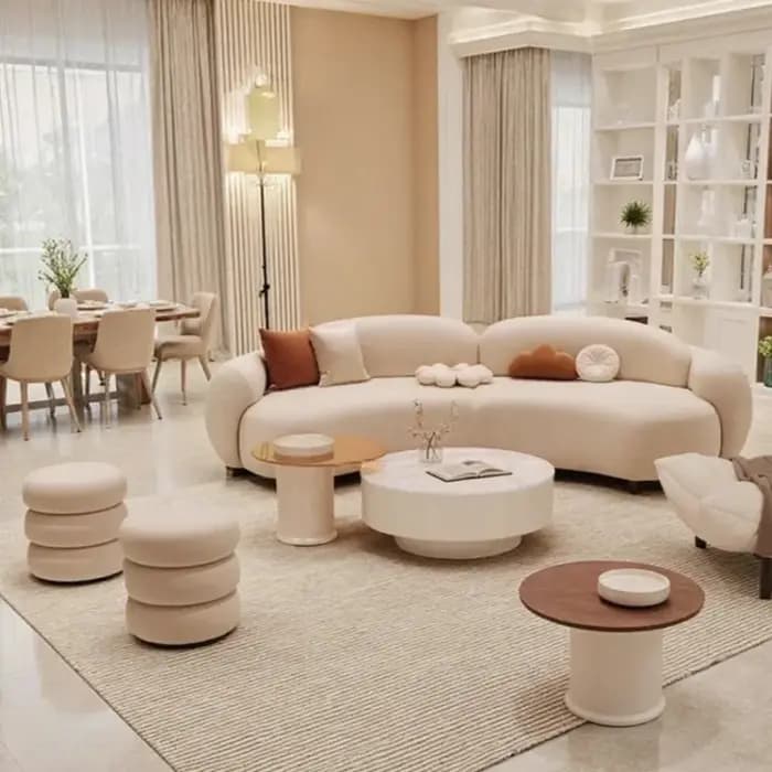 Paresseux classique Salon canapés plancher concepteur coussin confortable canapé élégant Relax Meuble