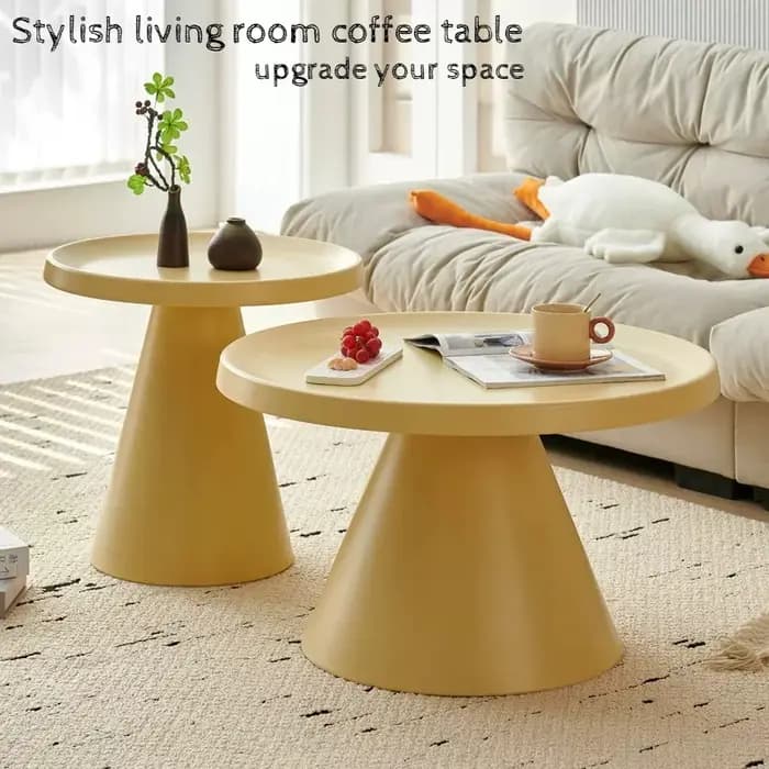 Table de rangement à café colorée pour petit appartement
