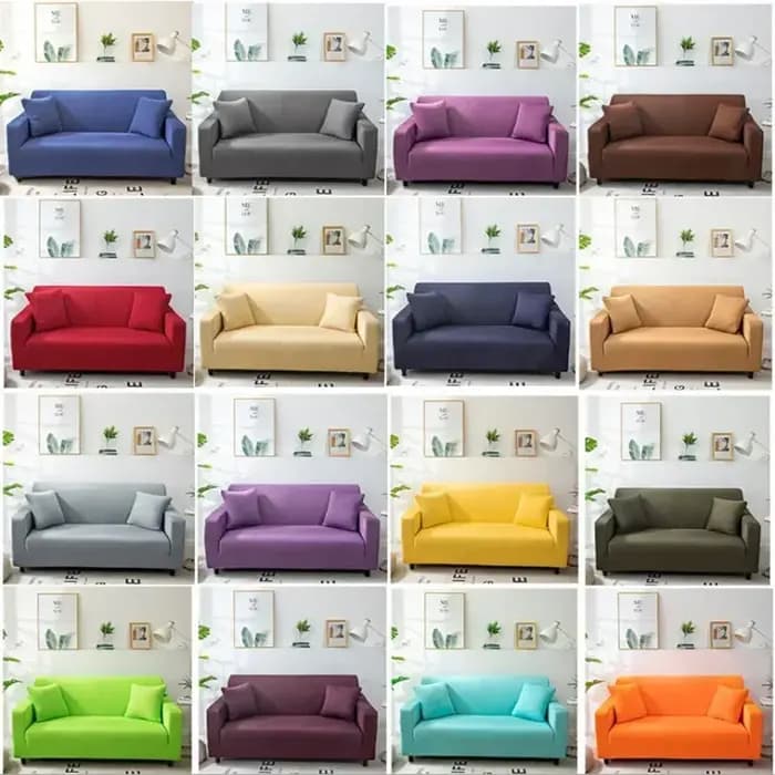 Housse de canapé multicolore en tissu Spandex