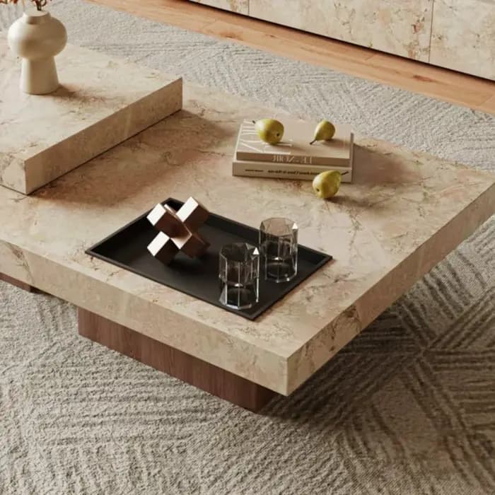 Table basse vintage pour petit appartement