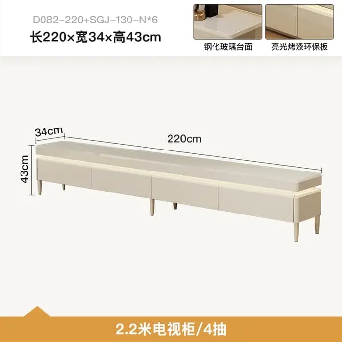 Meubles de télévision de luxe modernes minimaliste esthétique maison de poupée concepteur moniteur classement supports