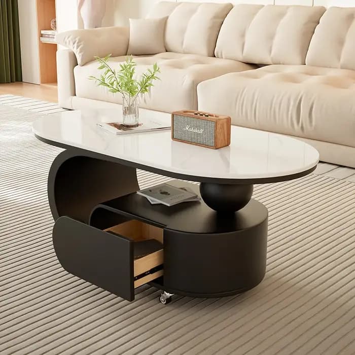Table basse classique moderne beauté avec tiroirs