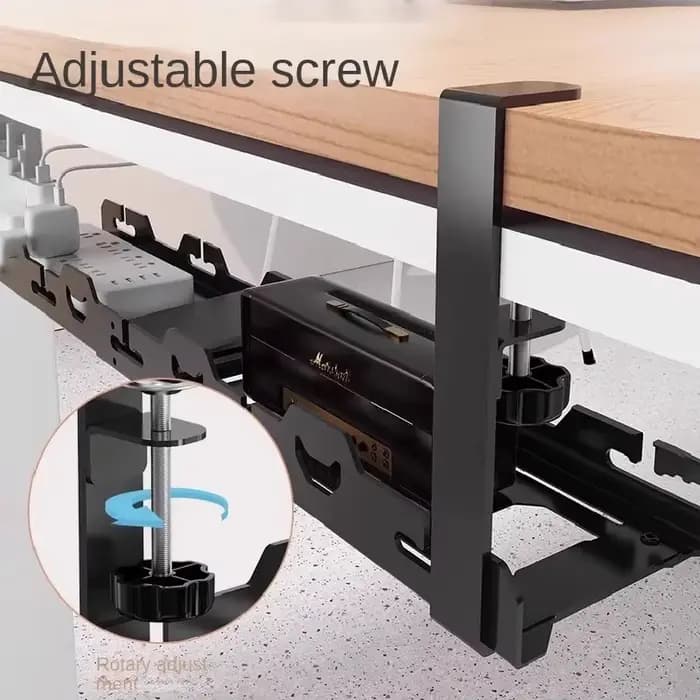 Support de rangement télescopique sous table