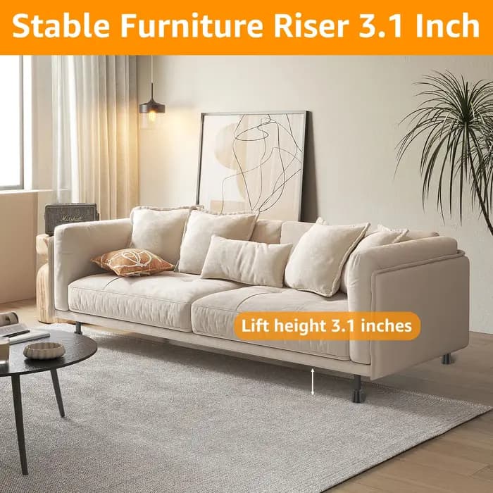 Rehausseur de meubles rond, 4/6 pièces, rehausseur de meubles lourds, Support de chaise, rehausseurs