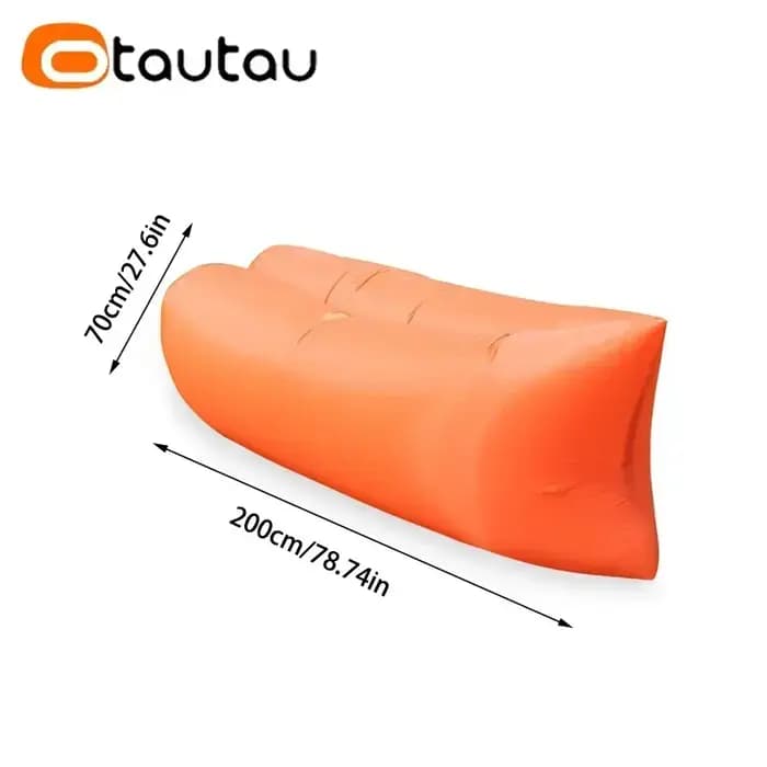 OTAUTAU Ultra léger oreiller Style paresseux canapé gonflable Portable pliable sac de couchage lit S