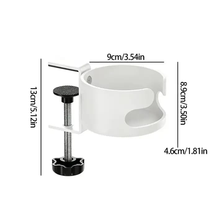Support de tasse de table anti-déversement réglable, support de bouteille d'eau pour bureau, chaise,