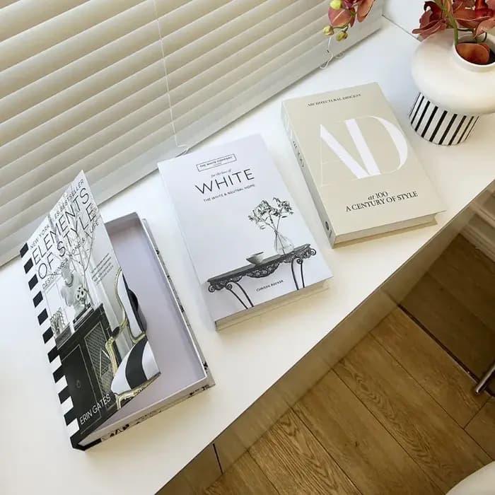 Faux livres d'art ouvrable à la mode