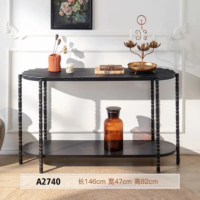 Table Console nordique noire moderne Kawaii Glam