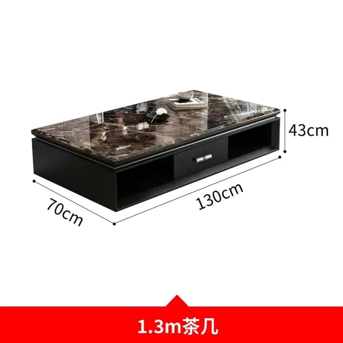 Table basse De luxe au sol minimaliste Glam clair Table basse esthétique organisateur italien Meuble