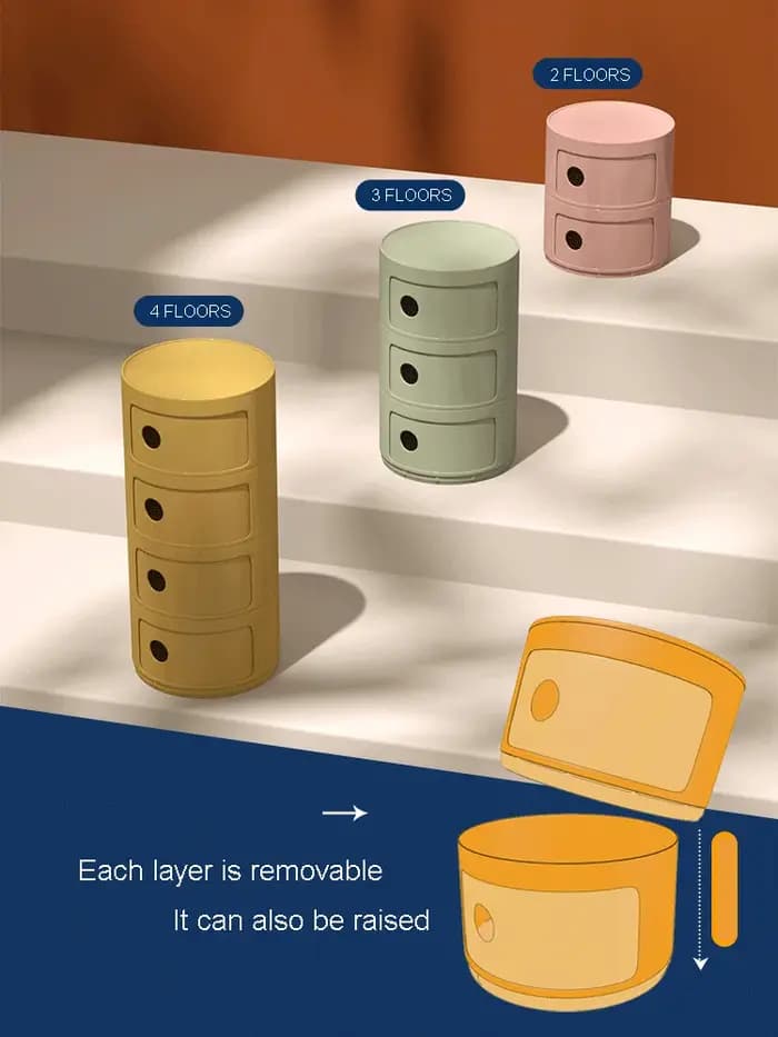 Table de chevet ronde en frêne pour chambre à coucher