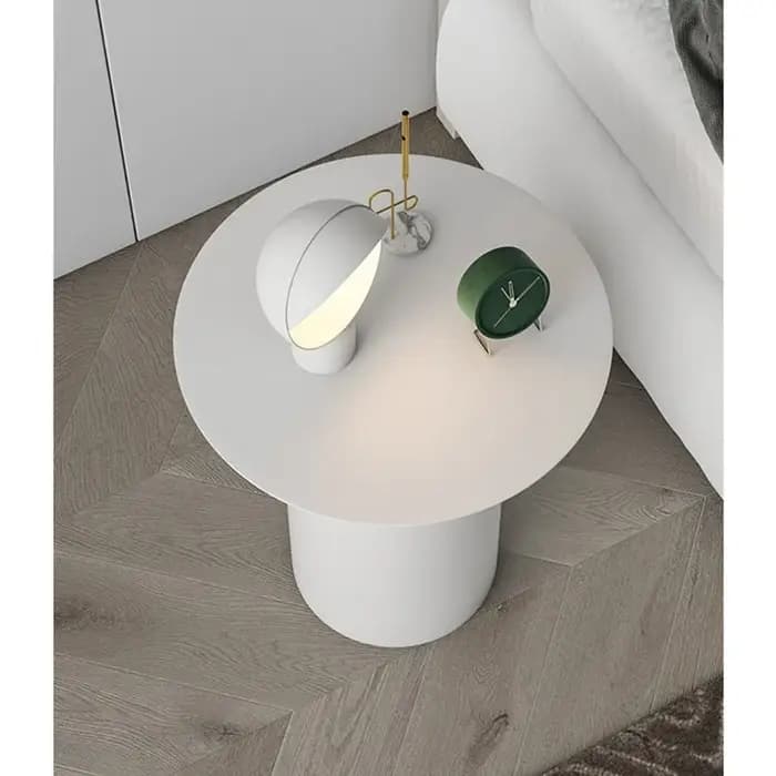 Table de canapé ronde en fer forgé, petite table basse minimaliste, bureau créatif, métal de luxe