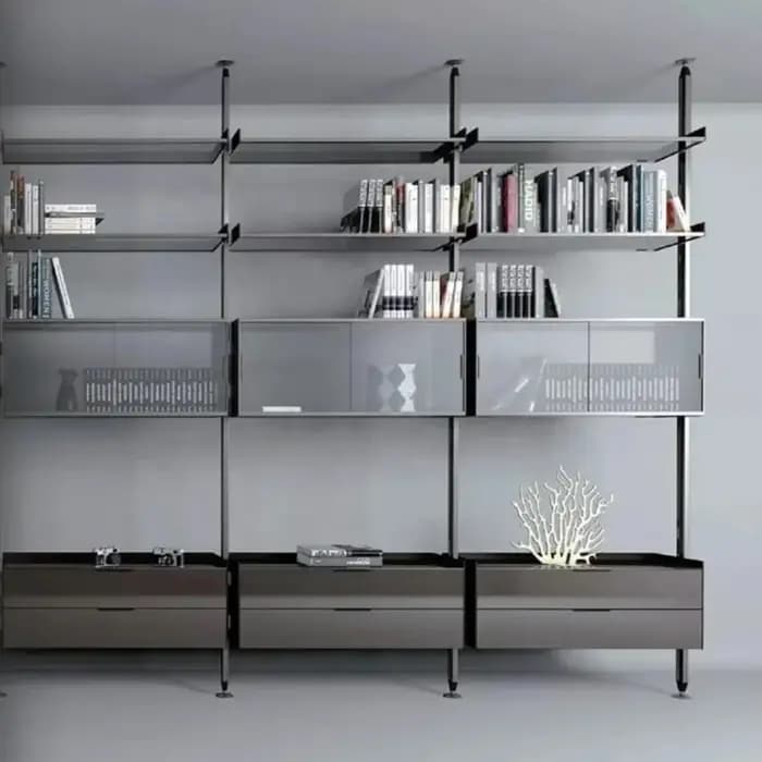 Bibliothèques verticales au plafond