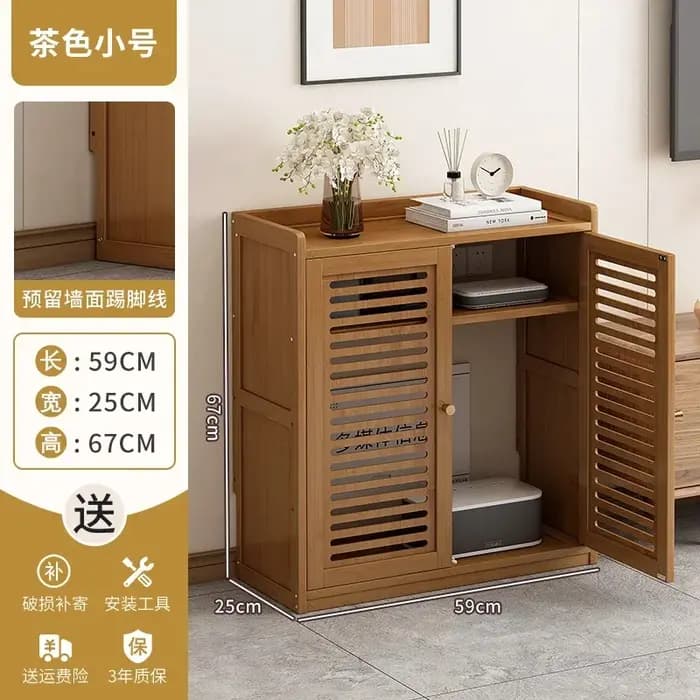 Organisateur de routeur sur pied, couvercle de boîte WiFi spacieux avec panneaux épais, conception v