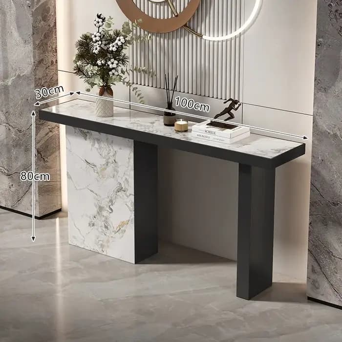 Tables de Console italiennes de luxe Design en métal Tables de Console minimalistes à la mode Salon