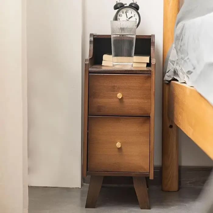 Table de chevet moderne et Simple en bambou, 20-30cm, petite armoire à bord étroit, support de range