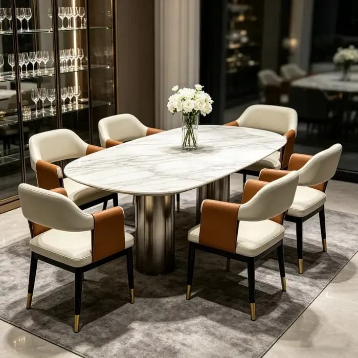 Chaise de salle à manger économique de luxe