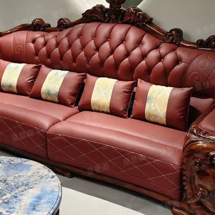 Canapé sectionnel moderne de luxe en cuir