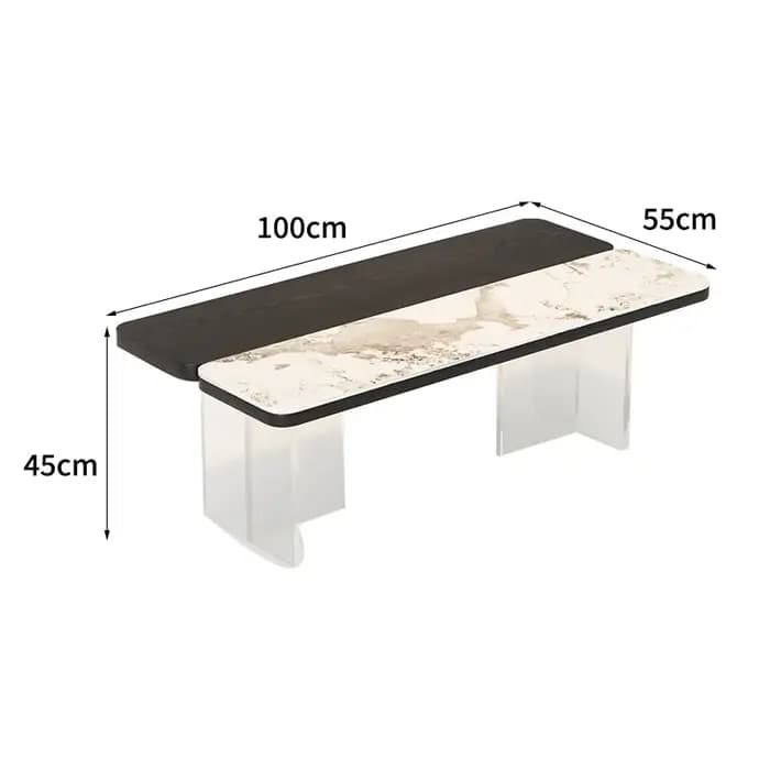 Table d'appoint moderne en acrylique pour salon, table basse d'appartement, Mesa De Centro Sala, mob