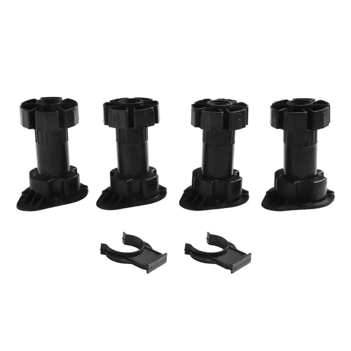 Ensemble de patins réglables pour meubles, 4 pièces, 80/100/120mm, pieds en plastique ABS pour canap