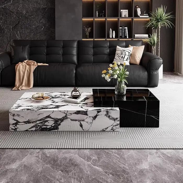 Design nordique Table basse ornements plancher Magazine Unique