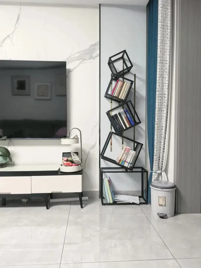 Étagère d'art en fer pour décoration de salon moderne
