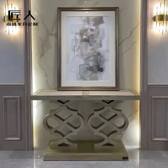 Table console moderne de qualité supérieure, design italien créatif exquis, tables d'entrée, meubles