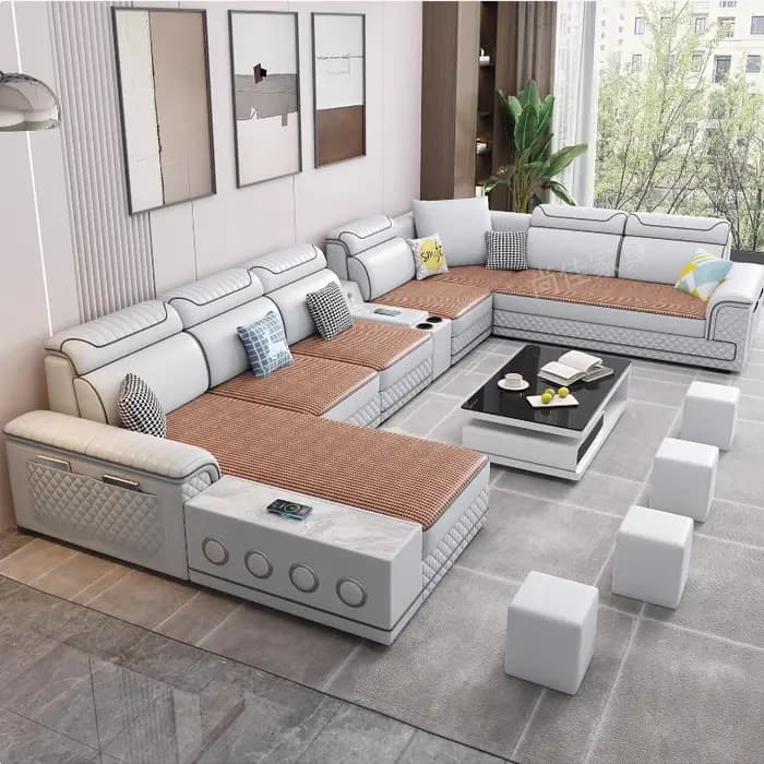 Petit appartement canapé minimaliste sectionnel Design moderne