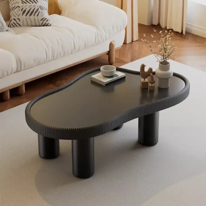Table basse moderne en verre