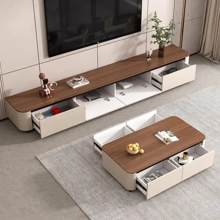 Ornement luxe meuble Tv divertissement étagère Design tiroirs