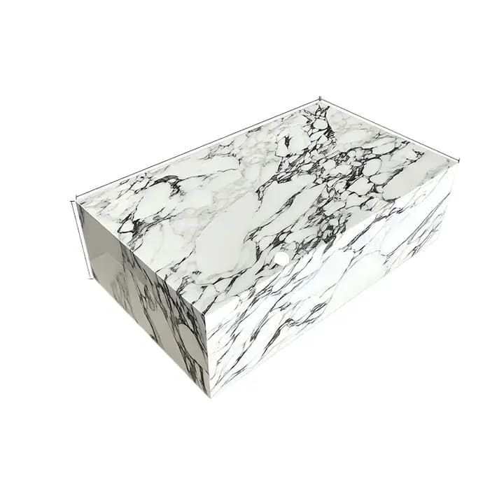 Petite table basse ronde avec tiroirs
