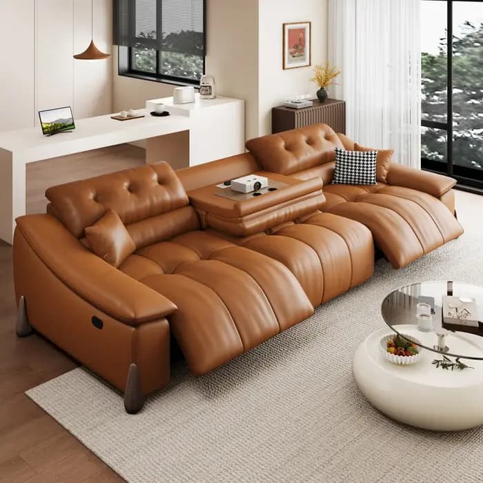 Canapés électriques italiens minimaliste créatif salon en cuir multifonctionnel canapé haute qualité