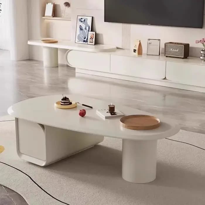 Meuble TV Moderne en Bois Massif
