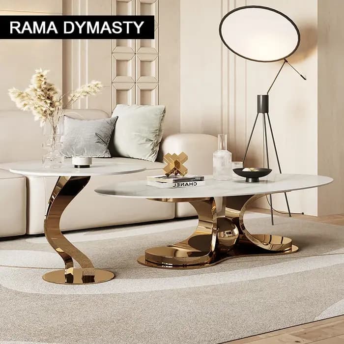 Table basse légère en ardoise de luxe