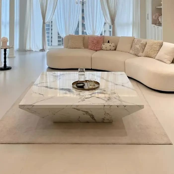 Table basse en marbre pour salon