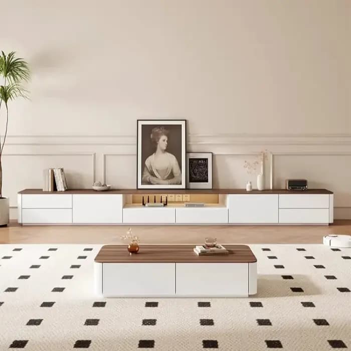 Meuble TV Nordique Vertical au Design Unique