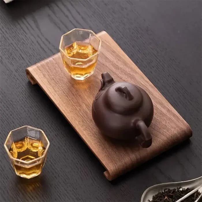 Plateau à café et à thé en bois