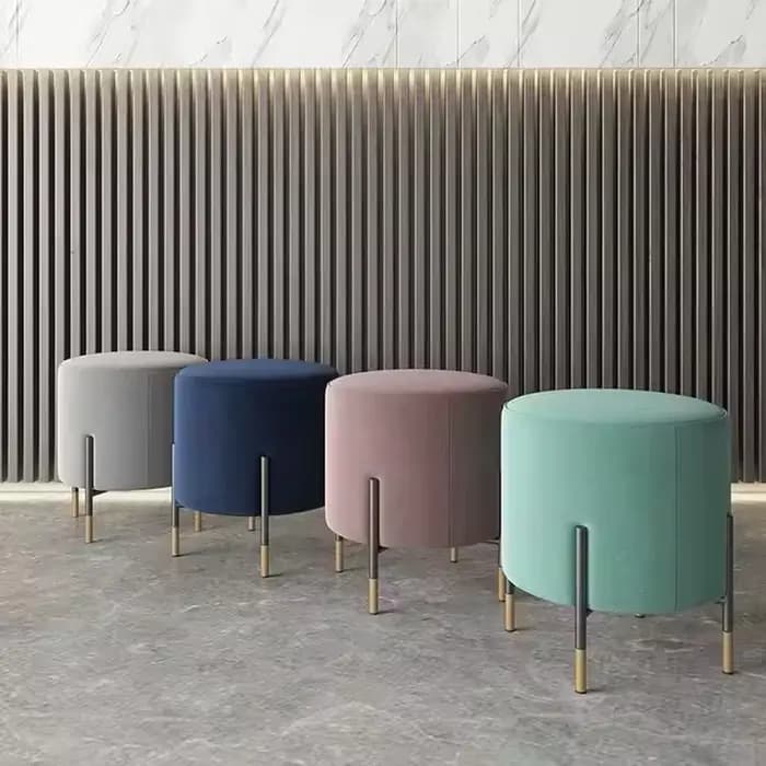 Tabouret rond de luxe léger scandinave