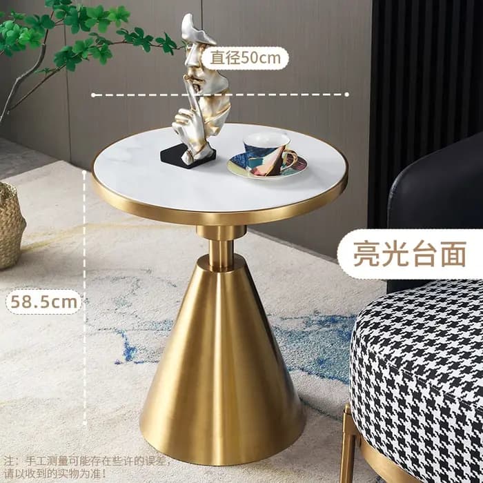 Tables basses rondes authentiques Design blanc moderne petites Tables basses Mobile salon Mesas De C