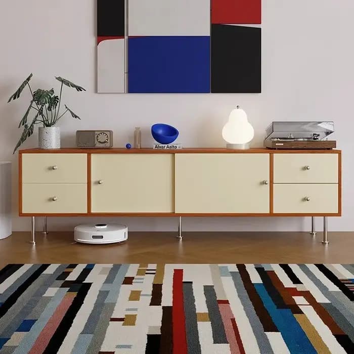 Fond Simple meuble Tv Vertical moderne tiroirs muraux