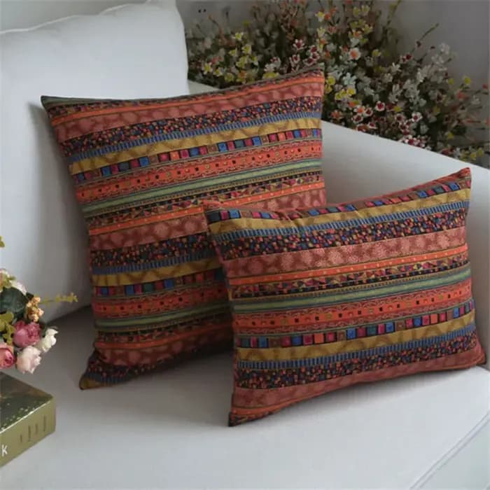 Housse de coussin rétro Vintage pour salon